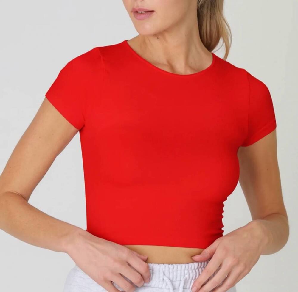 NEW NIKIBIKI jersey solid baby tee in red